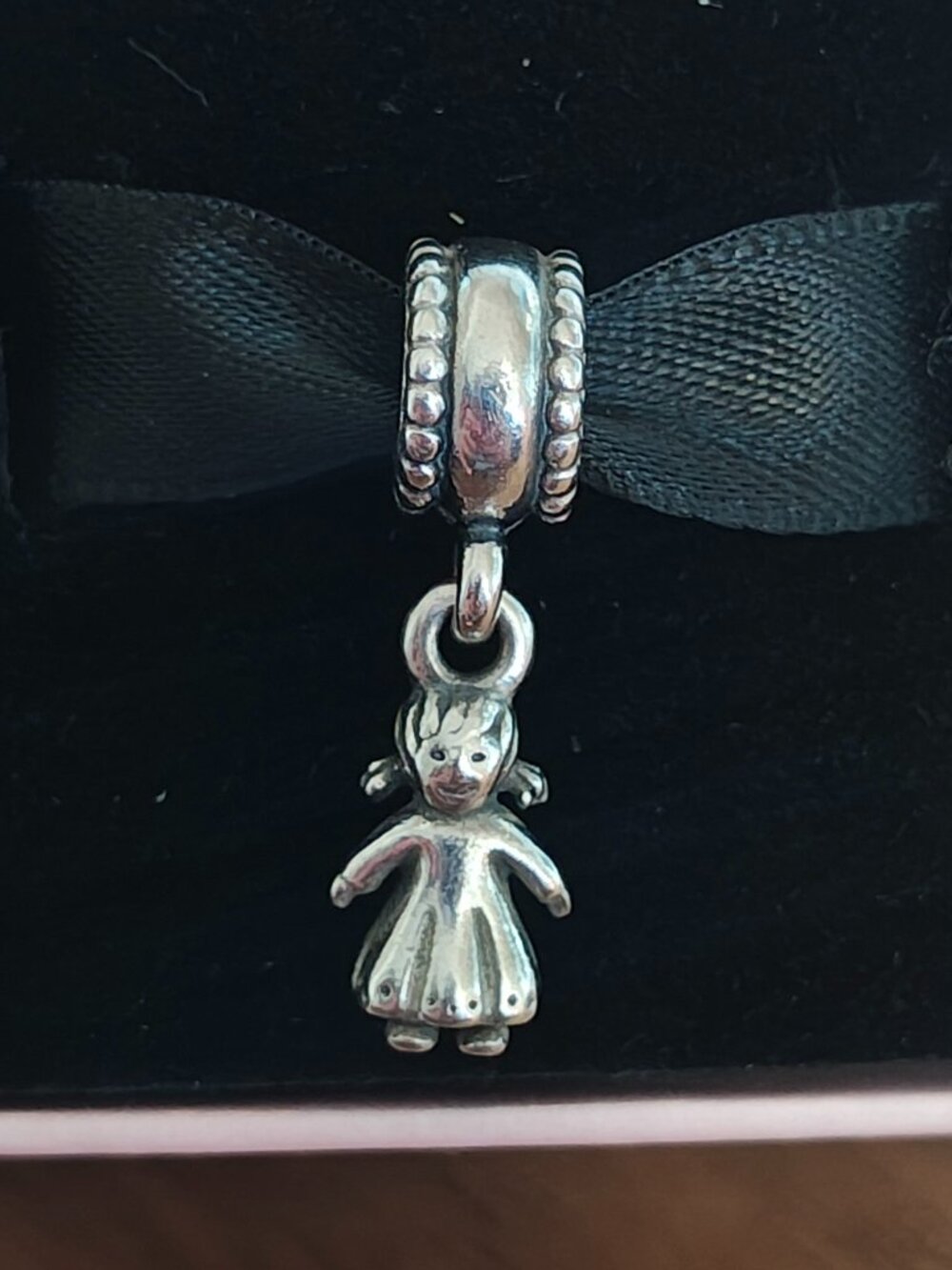Authentic Retired Pandora Girl Dangle Charm 790860 Sterling Silver